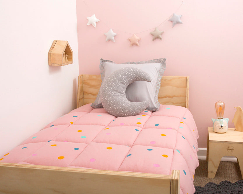 Quilt Diseño Fiesta Palo Rosa
